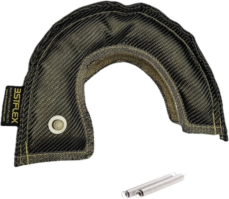 BSTFLEX Carbon Fiber Turbo Blanket T25 T28 Heat Shield Turbocharger Blanket Fastener Springs - Image 2